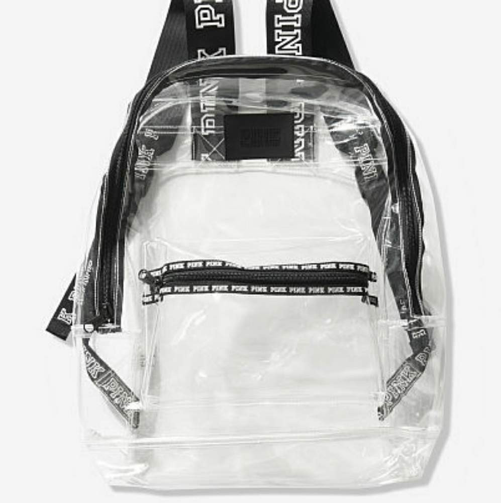 Victoria Secret Pink Clear Campus Backpack